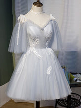 Elegantes vestidos de fiesta de princesa con apliques de encaje y tul sin mangas